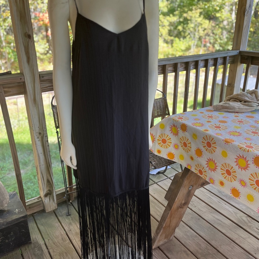 NWOT SHEIN Black Fringe Dress